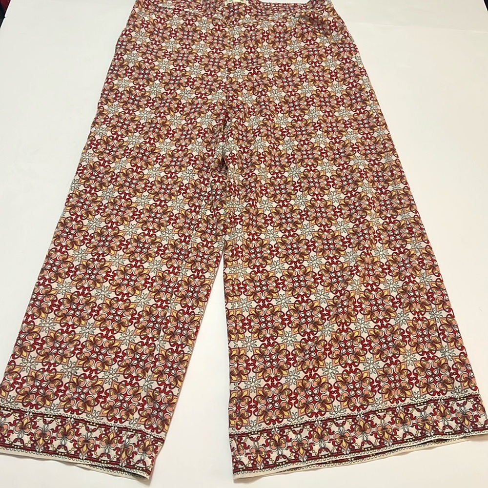 Max Studio Women's Floral Paisley Wide Leg Palazzo Pants – Size Medium – Boho